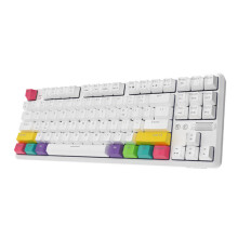 K36 Bluetooth Dual-mode Mechanical Red Switches Keyboard 87-key RGB Office Game Mobile Phone Tablet Ipad Desktop Computer