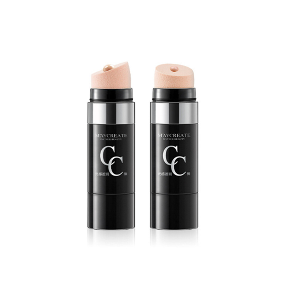 Dsport 2Pcs Full Coverage Concealer Skin Concealer Brighten Skin Tone Moisturize And Waterproof Makeup Stick For Dark Circles & Imperfections