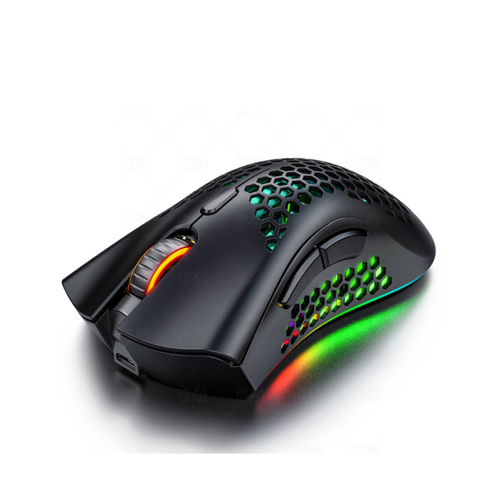 P06 Silent Wireless Mouse Rgb Rechargeable Colorful Gaming Gaming Mice Portable Design For Windows Ios And Android Tablet Light 750910244529