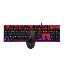 K65 104-key Red Real Manipulator Feel Wired Keyboard and Mouse Set Desktop Computer Notebook Gaming Home Office Keyboard