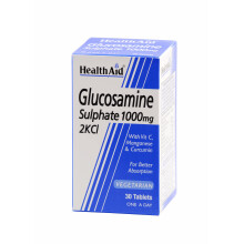 HealthAid Glucosamine Sulphate 1000mg with Curcumin, Vitamin C, Calcium & Manganese - 30 Tablets for Joint Health