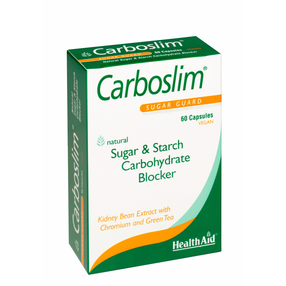 Health Aid Carboslim Phase 2 (with Chromium & Green Tea) - Blister Pack, 60 Capsules