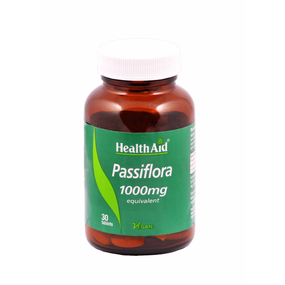 Health Aid Passiflora 1000Mg Equivalent, 30 Tablets