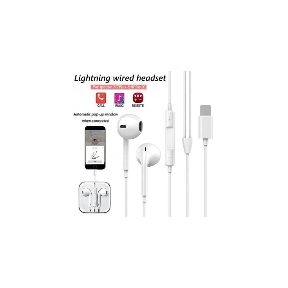 iPhone Lightning Headphone Handsfree Earphone With Mic & Remote