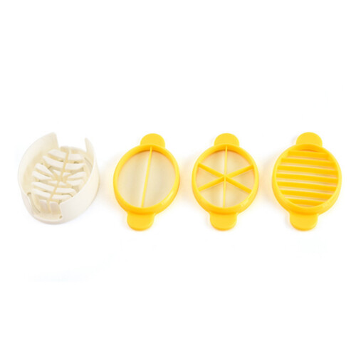 E09 3PCS Household Multi-function Egg Cutting and Preserved Eggs Fancy All Two Loose Flower Eggs Multi-petal Egg Press Kitchen Gadgets 1