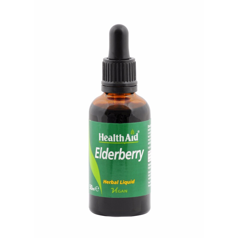 Health Aid Elderberry (Sambucus Nigra) Liquid, 50Ml