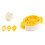 E09 3PCS Household Multi-function Egg Cutting and Preserved Eggs Fancy All Two Loose Flower Eggs Multi-petal Egg Press Kitchen Gadgets 3