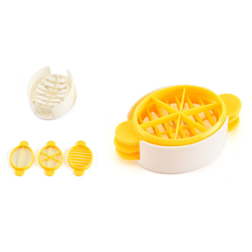E09 3PCS Household Multi-function Egg Cutting and Preserved Eggs Fancy All Two Loose Flower Eggs Multi-petal Egg Press Kitchen Gadgets 2