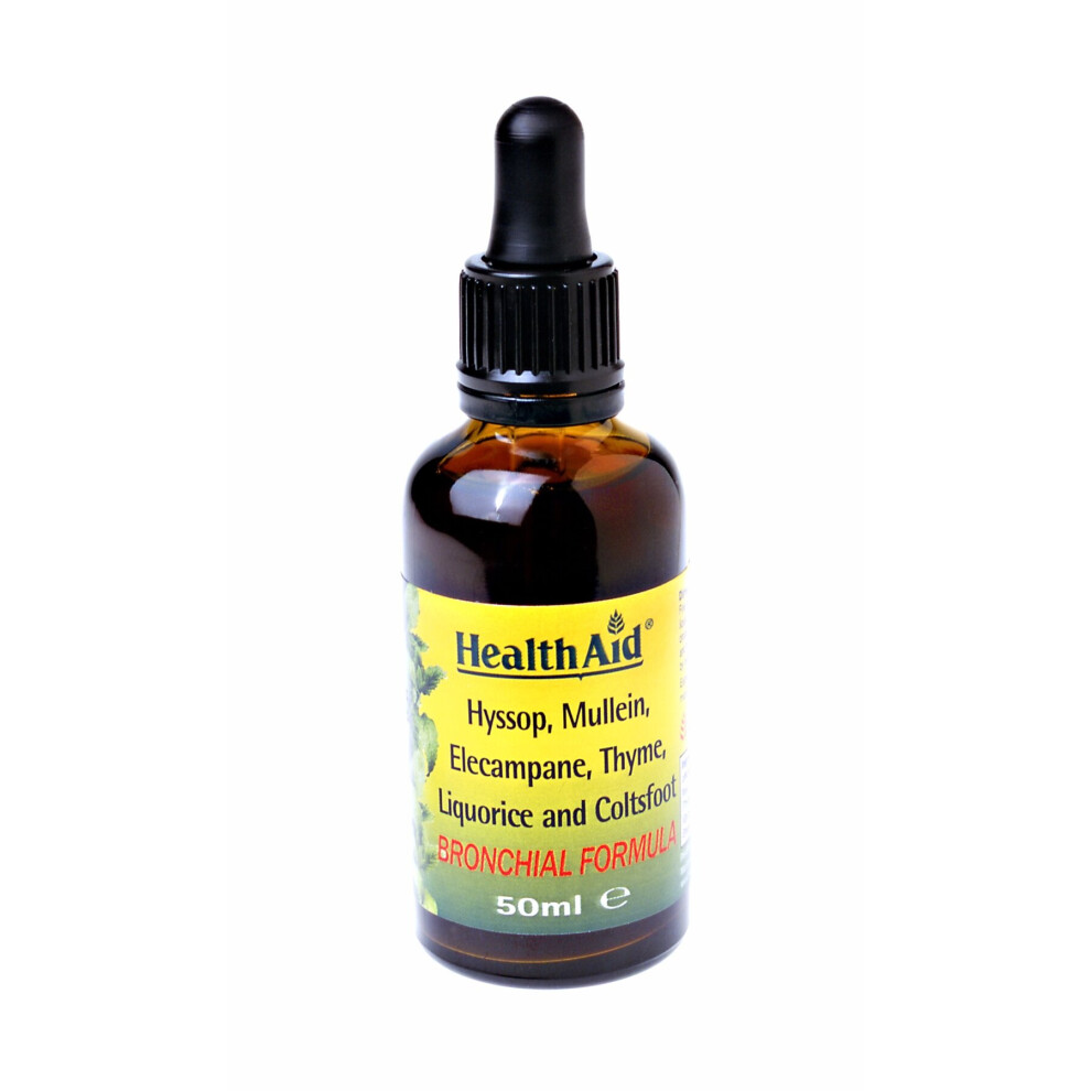 Health Aid Bronchial Formula (Hyssop, Liquorice, Coltsfoot) Liquid, 50Ml