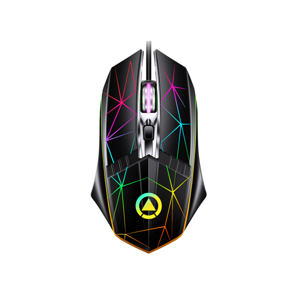 P21 Wired 4-Button Gaming Silent Mouse Game Usb Mice Rgb Lighting Portable Design For Windows Ios And Android Tablet 750910244673