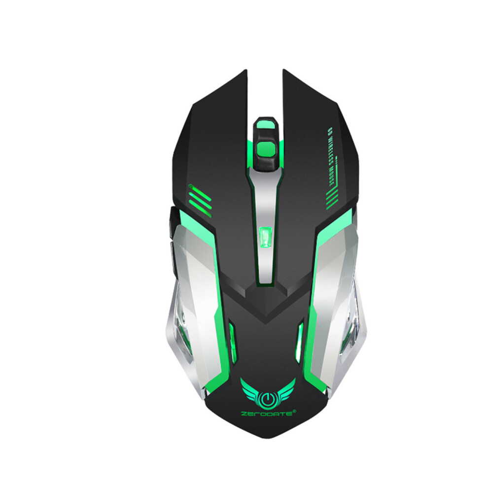 P24 Rechargeable Wireless Mouse Colorful Luminous Gaming Mechanical Optical Mice Portable Design For Windows Ios And Android Tablet 750910244703
