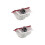 X02 2PCS Car Door Logo Light Courtesy Projector Laser Welcome Lights Shadow Light Lamps Accessories for Benz Welcome Light 3