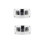 X11 2PCS Car Door Logo Light Courtesy Projector Laser Welcome Lights Shadow Light Lamps Accessories for Renault Welcome Light 2