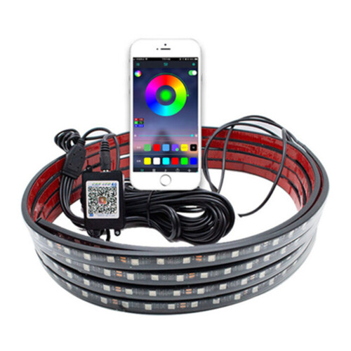 S07 1 to 4 90*120cm Car LED Voice Control Atmosphere Light APP Chassis Light Decoration Light Colorful Atmosphere Light