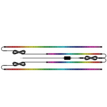 S08 1 to 4 Car Remote Control Symphony Chassis Light Colorful APP Modified Streamer Marquee RGB Car Music Rhythm Decorative Light