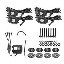 S01 1 to 4 RGB Car Chassis Light Car Atmosphere Light Car Bottom Light RGB Off-road Modified Car Light Led Rock Light