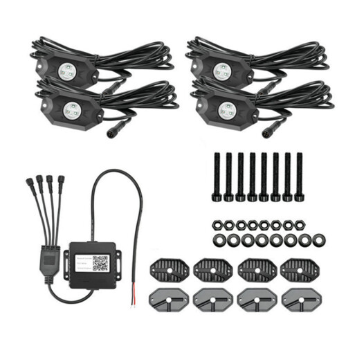 S01 1 to 4 RGB Car Chassis Light Car Atmosphere Light Car Bottom Light RGB Off-road Modified Car Light Led Rock Light