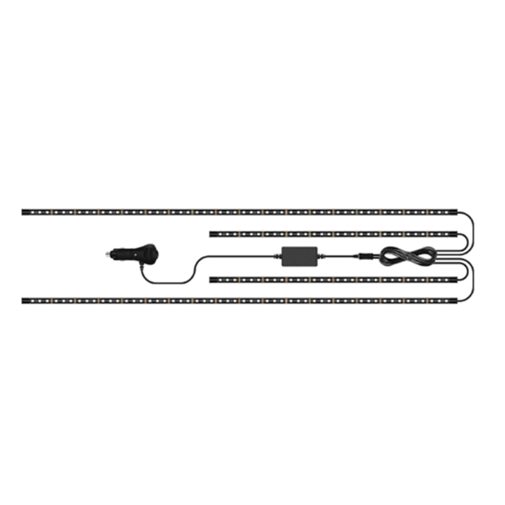 S19 1 To 4 Car Chassis Streamer Marquee Strip Decorative Atmosphere Led Neon Chassis Lamp App Control Light 750910243300