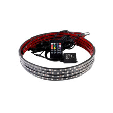 S10 1 to 4 90*60cm Car Chassis Light Colorful Wireless Remote Control Music Rhythm Light Voice Control Atmosphere Light Car Bottom Light