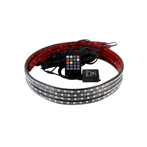 S10 1 to 4 90*60cm Car Chassis Light Colorful Wireless Remote Control Music Rhythm Light Voice Control Atmosphere Light Car Bottom Light