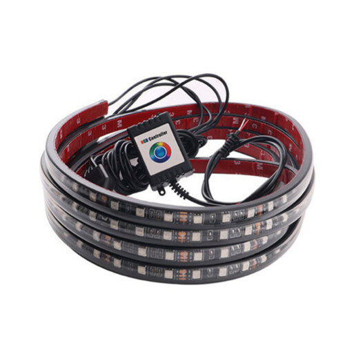 S14 1 to 4 90*60cm RGB Colorful Mobile Phone APP Control Music Sound Control Light Atmosphere Light Car Chassis Light