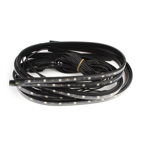 S09 1 to 4 90*120cm Car LED Colorful Chassis Light Music Rhythm Voice Control Atmosphere Light RGB with Remote Control