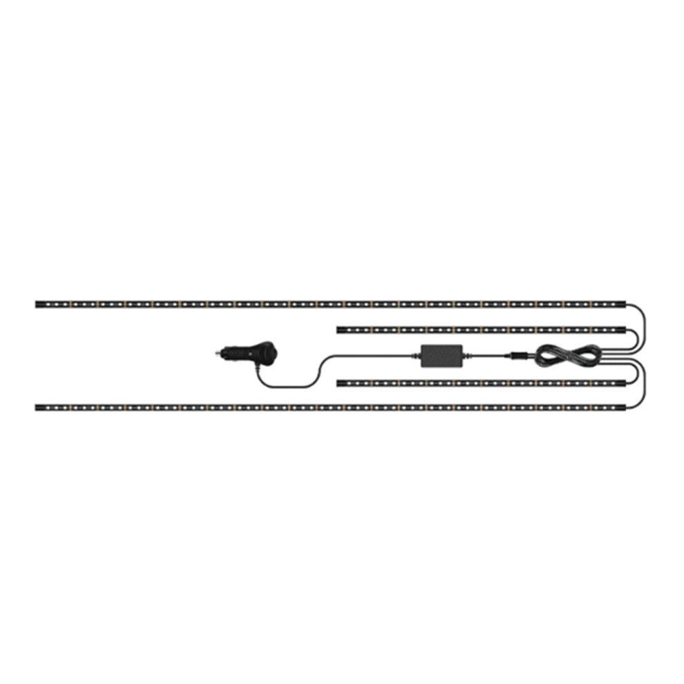 S20 1 To 4 Car Chassis Streamer Marquee Strip Decorative Atmosphere Led Neon Chassis Lamp App Control Light 750910243317