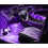 S30 1 to 4 Car Foot Sole Atmosphere Light Bluetooth APP Colorful Light Belt Cigarette Lighter Music Light Bar Set Car Bottom Light 3