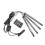 S37 1 to 4 12led Car Cigarette Lighter Atmosphere Light Foot Sole Light Voice Control Atmosphere Light Colorful Music Rhythm Light 1