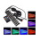 S37 1 to 4 12led Car Cigarette Lighter Atmosphere Light Foot Sole Light Voice Control Atmosphere Light Colorful Music Rhythm Light 2