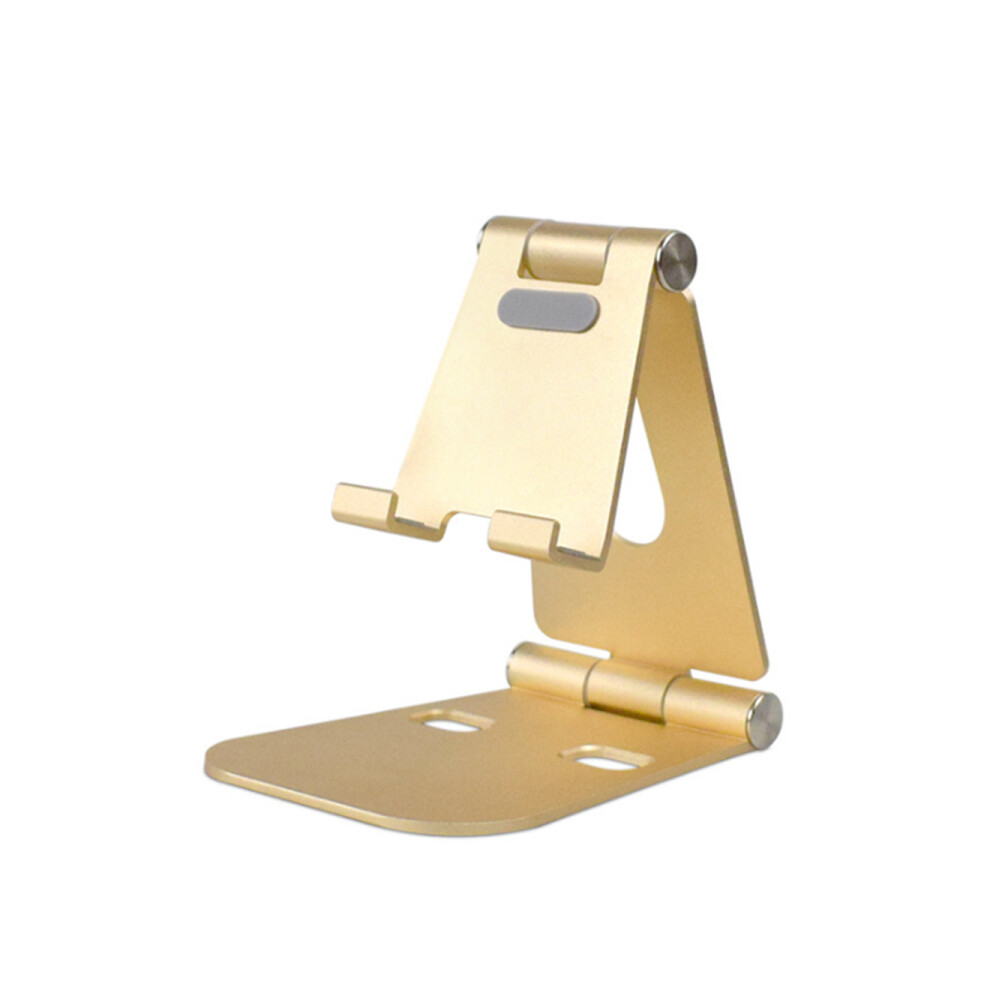 W13 Folding Portable Desktop Aluminum Alloy Stand For Live Broadcast Multifunctional Tablet Double-Zigzag Mobile Phone Stand 750910240996