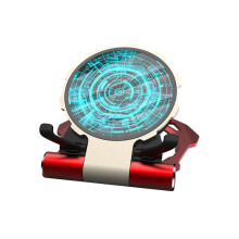W10 Shrinkable Iron Man Round Wireless Charger Desktop Folding Portable Mobile Phone Holder Metal Car Holder Charger Bracket