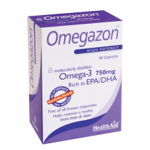Health Aid Omegazon (Omega 3 Fish Oil) Blister Paack, 60 Capsules