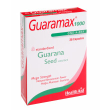 Health Aid Guaramax 1000 (Guarana Extract 1000mg) - Blister Pack, 30 Capsules