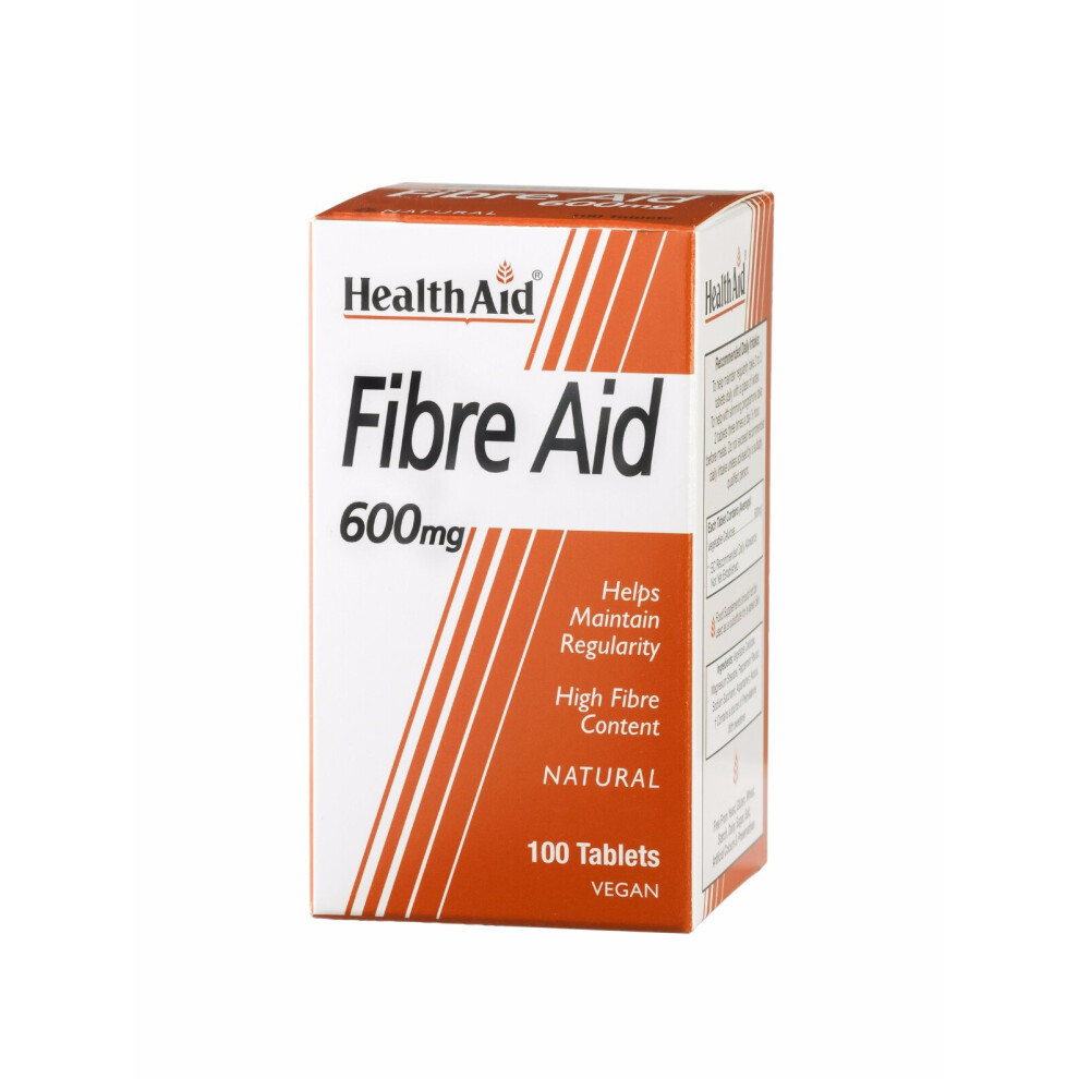 Health Aid Fibre Aid 600mg (95% Fibre), 100 Tablets