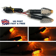 NEW 4XMotorcycle Turn Signal Indicators MotorbikeWater Amber Light