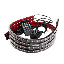 S27 1 to 4 Car Chassis Light APP Remote Control Colorful Sound-controlled Music Rhythm Light Bar Under Car Decorative Light Waterproof