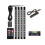 S32 1 to 4 Car Atmosphere Light Sound Control Soft Light with Car Cigarette Lighter Colorful RGB Foot Pad Decorative Light Bar 1