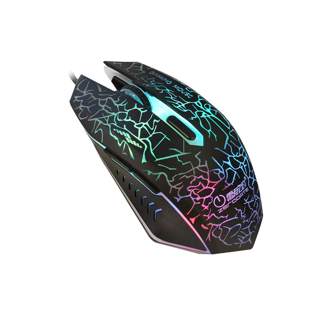 P27 Colorful Breathing Glowing Mouse Usb Wired Gaming Mice Portable Design For Windows Ios And Android Tablet Light 750910244734