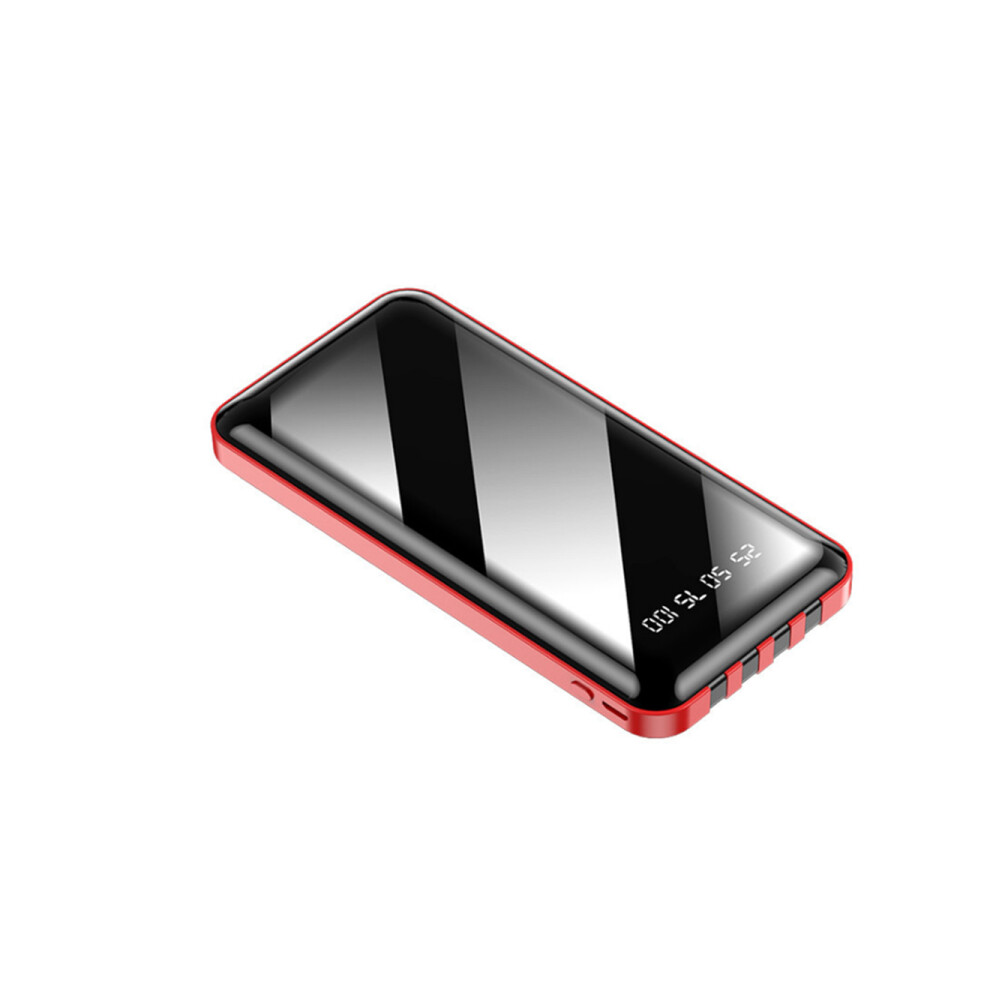 Photos - Charger S06 Universal Portable 20000 MAh Comes with 4-wire Mobile Phone Power Bank Creative Full Screen Digital Display Mobile Power