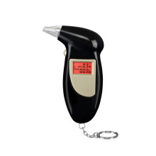 T01 Car High-precision Digital Display Alcohol Tester Portable Car Blowing Type Alcohol Detector Car Home Dual-use with 5 Mouthpieces
