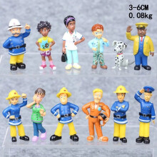 Little Lifeguard Fireman Sam Figurine Toys Decoration 12pcs/Set