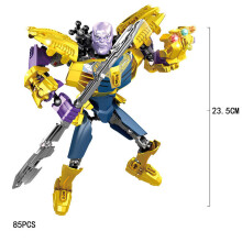 (Thanos) Marvel Avengers Minifigur med rörliga leder – LEGO byggklossar – Barnpresent