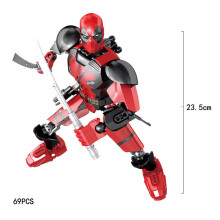 (Deadpool) Marvel Avengers Minifigure Joints Operable Lego Building Blocks Kids Gift