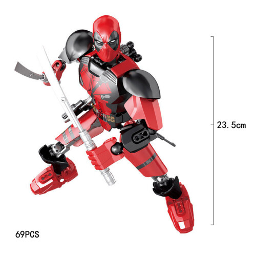 (Deadpool) Marvel Avengers Minifigure Joints Operable Lego Building Blocks Kids Gift