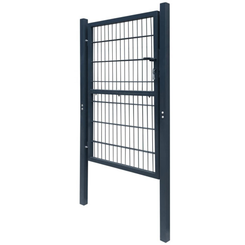 VidaXL vidaXL 2D Gartentor (Einzeln) Anthrazitgrau 100x140 cm 2