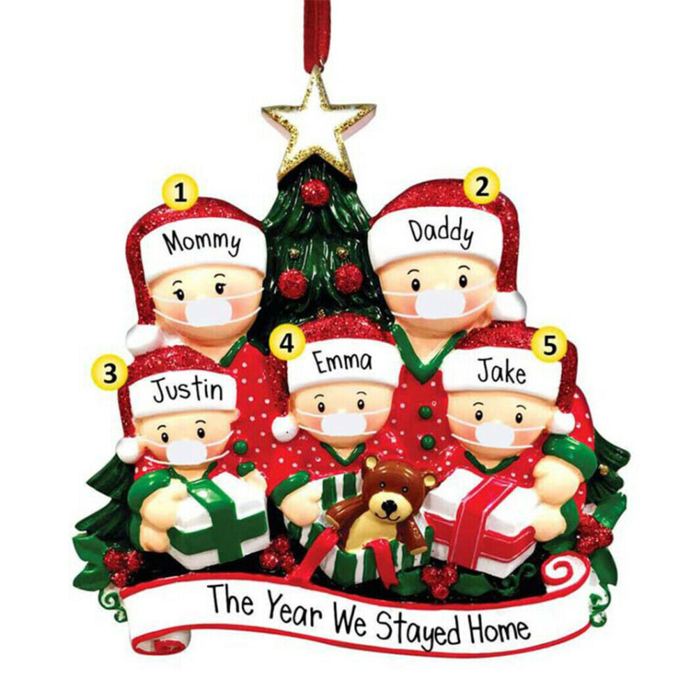 (Member of 5) Christmas Tree Ornament 2020 Family Xmas Lockdown