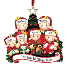(Member of 6) Christmas Tree Ornament 2020 Family Xmas Lockdown