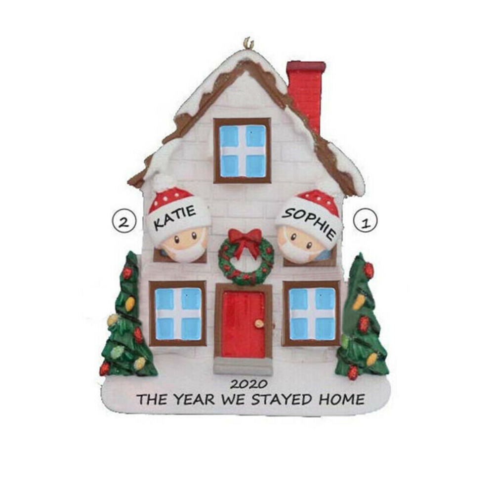 (Family 2) Christmas Tree Ornament 2020 Family Xmas Lockdown