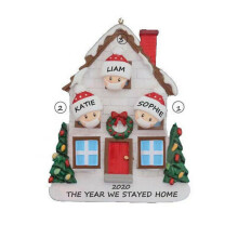 (Family 3) Christmas Tree Ornament 2020 Family Xmas Lockdown